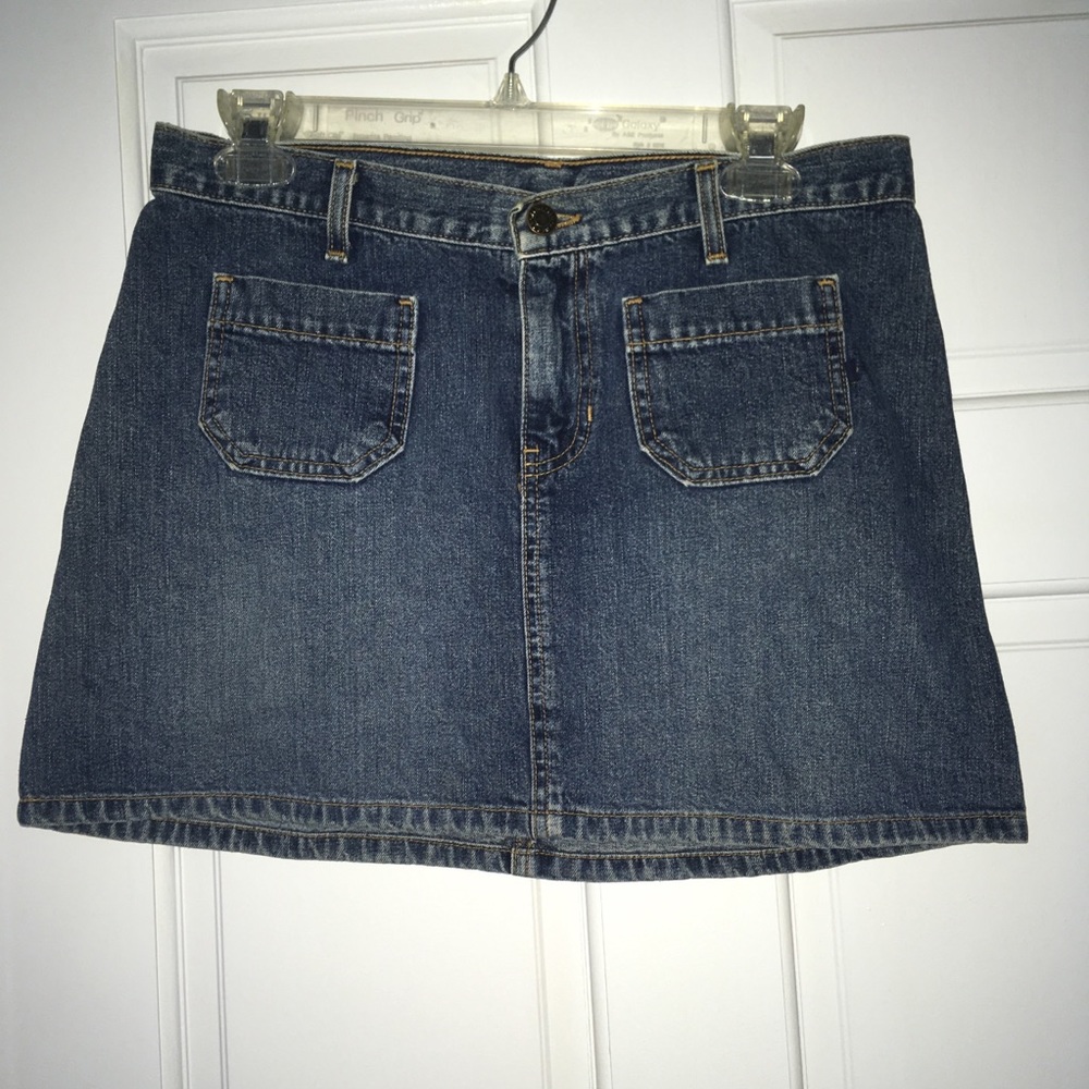 Abercrombie & Fitch blue denim mini skirt, size 4